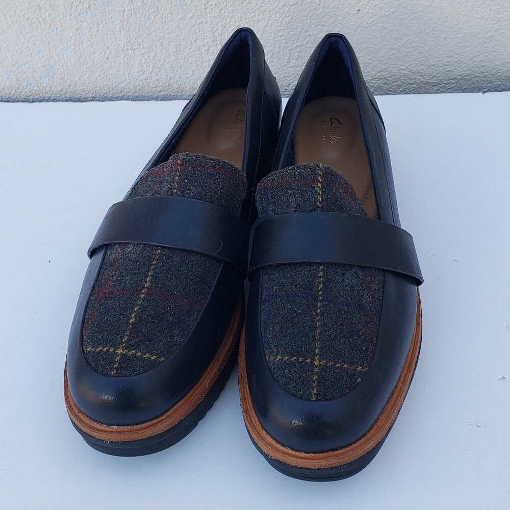 Tartan plaid platform chunky Teadale Elsa loafers - Picture 4 of 14